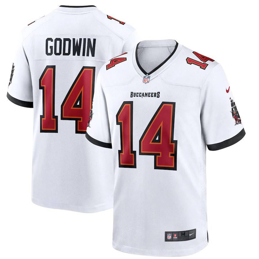 Men Tampa Bay Buccaneers 14 Chris Godwin Nike White Game Player NFL Jersey